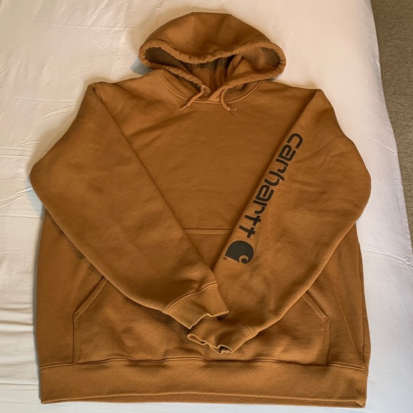 Carhartt Other - Carhartt Men's brown Hoodie with Black Logo